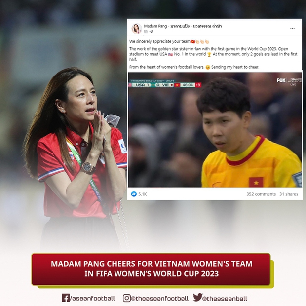 Madam Pang gửi thông điệp đặc biệt, fan Thái Lan đổ xô cổ vũ tuyển Việt Nam