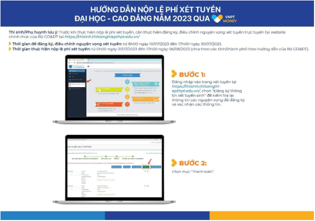 Nhanh tay thanh toán lệ phí xét tuyển đại học bằng cách quét mã VietQR với VNPT Money - Ảnh 1.