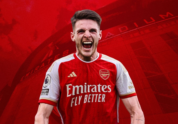 Đội bóng Arsenal bất ngờ chiêu mộ thành công Declan Rice với mức giá chưa từng có