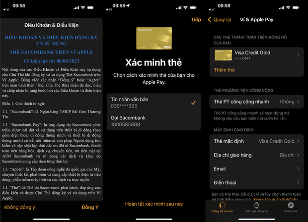 Hướng dẫn cài đặt Apple Pay và cách thanh toán - Ảnh 6. Hướng dẫn cài đặt Apple Pay và cách thanh toán - Ảnh 6.