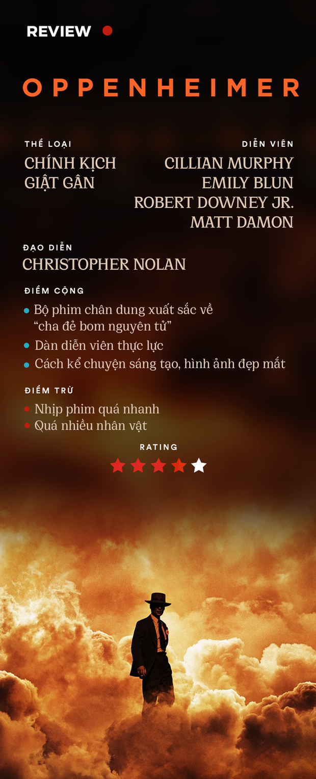 Cuộc đối đầu kỳ thú giữa cha đẻ bom nguyên tử và thần đồng điện ảnh - Christopher Nolan