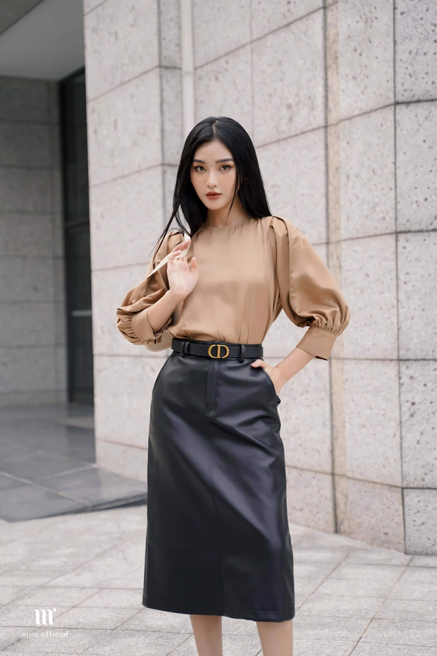 Kiểu chân váy dáng dài giúp ăn gian chiều cao, rất đáng sắm trong mùa thu này - Ảnh 20.