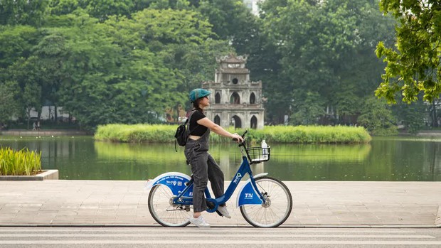 Đi xe đạp công cộng từ Hồ Tây ra Hồ Gươm đốt bao nhiêu Calo, giảm thiểu bao nhiêu Carbon? - Ảnh 13.