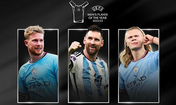 Siêu sao tuyệt vời Messi gây bất ngờ lọt vào tốp 3 đề cử Cầu thủ xuất sắc nhất 2023 của UEFA