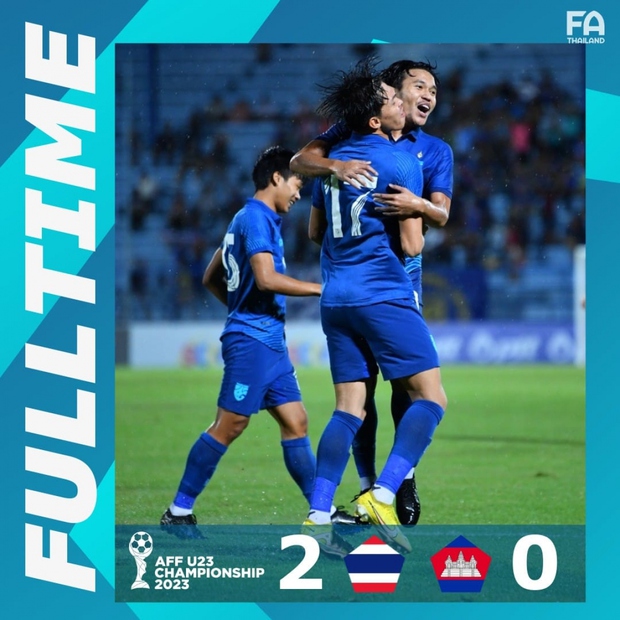 Siêu phẩm bóng đá U23 Đông Nam Á: U23 Thái Lan đè bẹp U23 Campuchia trong đại thuỷ chiến!