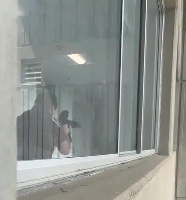 Khoảnh khắc các sinh viên sợ hãi nhảy khỏi cửa sổ trốn thoát kẻ tấn công trong vụ xả súng tại Mỹ - Ảnh 4.