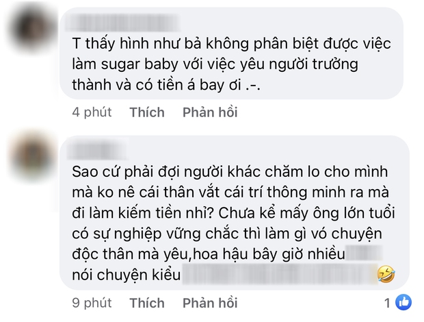 Á hậu Vbiz bị chỉ trích vì công khai ủng hộ quan điểm làm sugar baby - Ảnh 3.