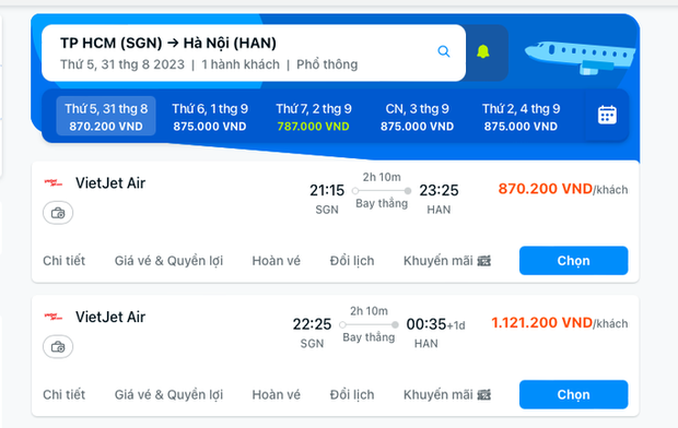 Bất ngờ giá vé máy bay giờ chót dịp 2/9 - Ảnh 1.