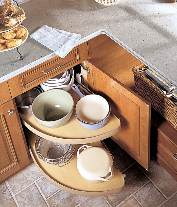 4 thiết kế lưu trữ để tủ bếp luôn gọn gàng dù nhiều đồ
