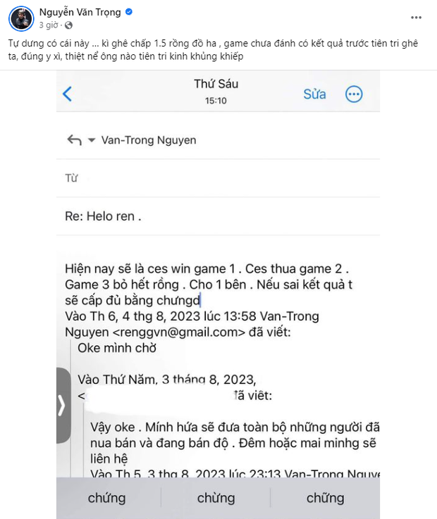 HLV Ren đá xoáy VCS và CES, gây sốt trên mạng