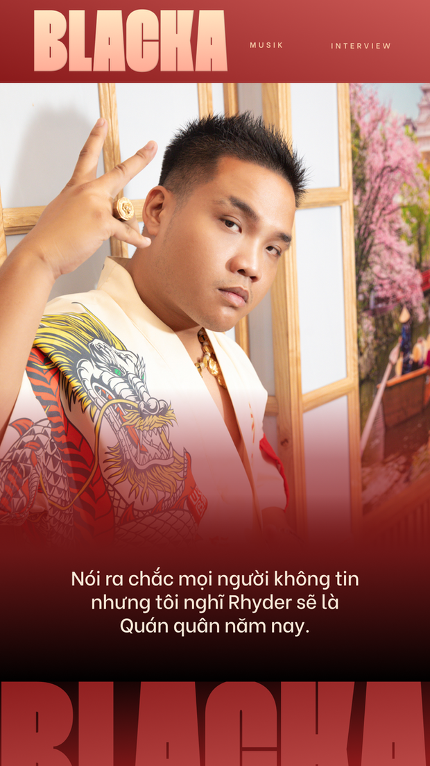 BLACKA: Truyền thông dự đoán Rhyder sẽ trở thành Quán quân Rap Việt năm nay