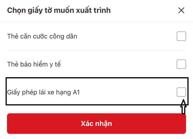 Hướng dẫn tích hợp giấy phép lái xe trên VNeID và cách xuất trình khi CSGT dừng xe kiểm tra - Ảnh 5. Hướng dẫn tích hợp giấy phép lái xe trên VNeID và cách xuất trình khi CSGT dừng xe kiểm tra - Ảnh 5.