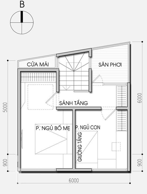 Tư vấn thiết kế và bố trí nội thất cho nhà 33m2 có mặt bằng xộc xệch - Ảnh 2.