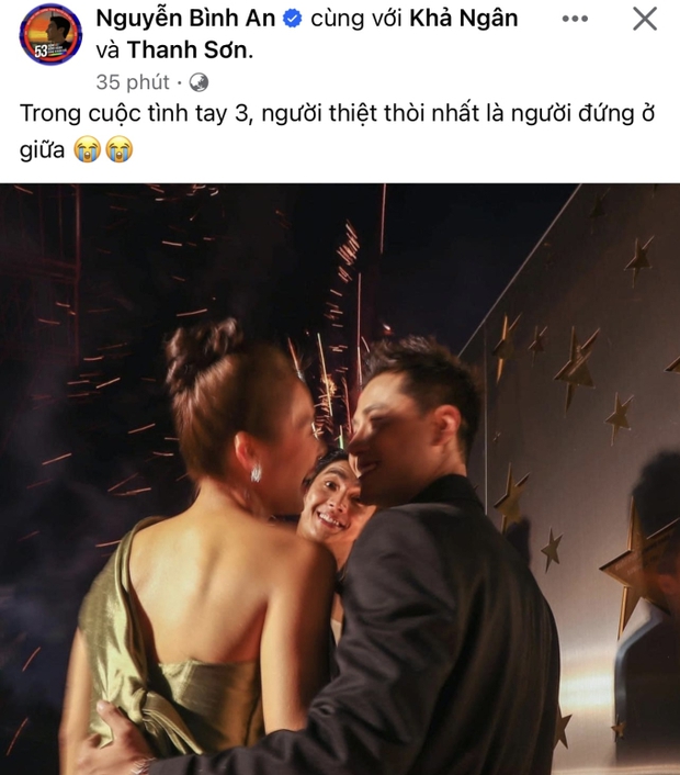 Một sao nam Vbiz bất ngờ đẩy thuyền, để lộ chuyện tình cảm của Khả Ngân và Thanh Sơn? - Ảnh 2. Một sao nam Vbiz bất ngờ đẩy thuyền, để lộ chuyện tình cảm của Khả Ngân và Thanh Sơn? - Ảnh 2.