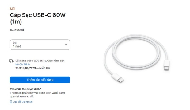 Để tiếp tục dùng cổng Lightning trên iPhone 15, người dùng phải mất gần 1 triệu đồng - Ảnh 2.