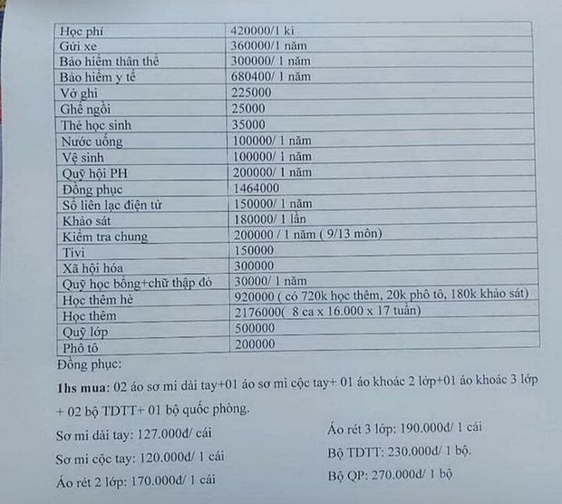 Lạm thu núp bóng tự nguyện: Phụ phí đè bẹp học phí - Ảnh 1.