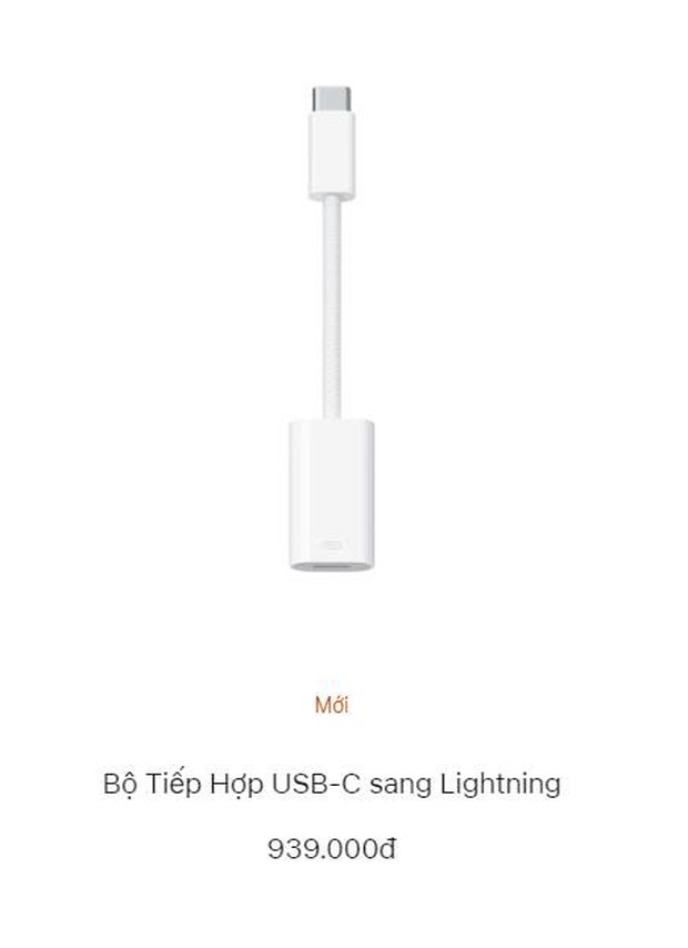 Để tiếp tục dùng cổng Lightning trên iPhone 15, người dùng phải mất gần 1 triệu đồng - Ảnh 1.