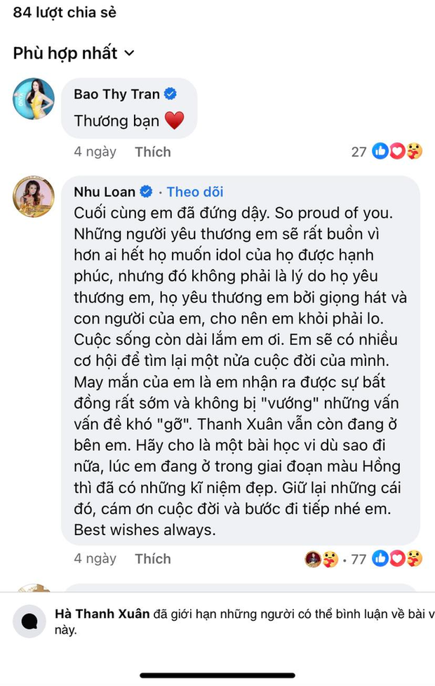 Hà Thanh Xuân chấm dứt với Vua cá Koi, ca sĩ Như Loan: May nhận ra sớm, không bị vướng những vấn đề khó gỡ - Ảnh 3.