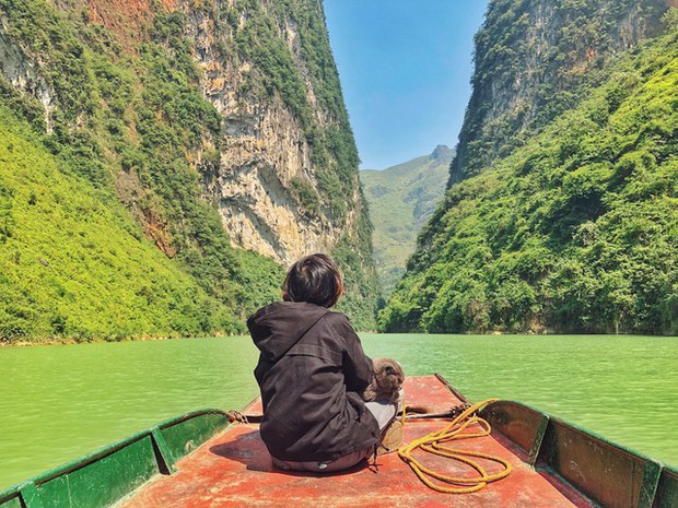 Thông tin tạm dừng tàu du lịch trên sông Nho Quế khiến nhiều du khách tiếc nuối vì chưa kịp đi - Ảnh 3.