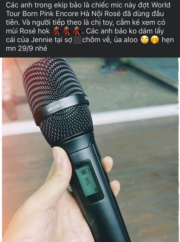 Hoàng Thuỳ Linh sẽ thể hiện trực tiếp tại concert với bảo bối micro Rosé (BLACKPINK) từng được sử dụng?