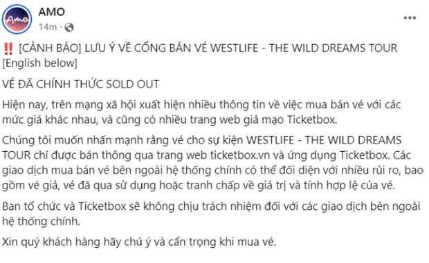 Concert Westlife tại Việt Nam bán hết sạch 15 nghìn vé chỉ sau 5 tiếng, fan kêu gọi mở đêm thứ 2! - Ảnh 3. Concert Westlife tại Việt Nam bán hết sạch 15 nghìn vé chỉ sau 5 tiếng, fan kêu gọi mở đêm thứ 2! - Ảnh 3.