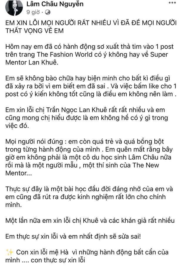 Fan sắc đẹp ngỡ ngàng khi học trò Hồ Ngọc Hà công khai thả tim bài chê bai Lan Khuê - Ảnh 2.