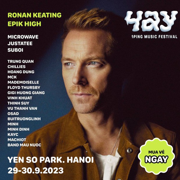 Ronan Keating tái ngộ tại Việt Nam: Concert số một chắc chắn mang hit của Boyzone tại HAY FEST!