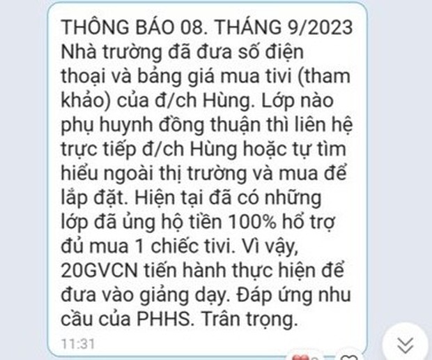 Một trường học ở Khánh Hòa phải trả lại 135 triệu đồng cho phụ huynh - Ảnh 1.