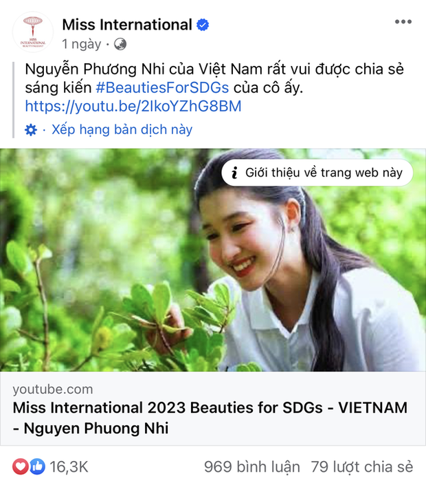 Sức hút của Á hậu Phương Nhi: Chỉ một bức ảnh profile đã mang về lượng tương tác khủng cho Miss International - Ảnh 4.