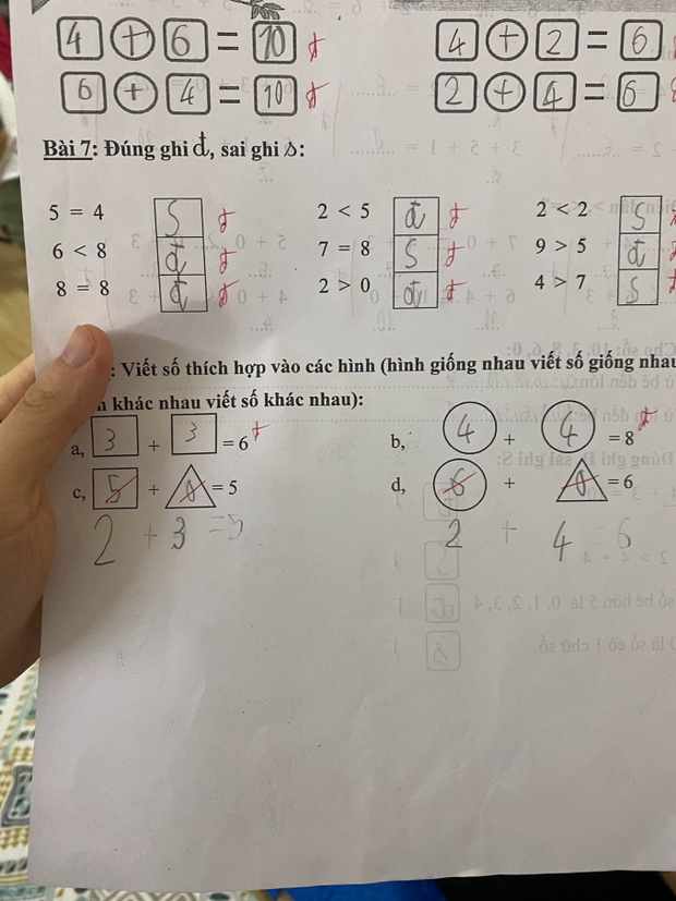 Bài Toán 6 + 0 = 6 bị cô giáo chấm sai, bà mẹ Hà Nội đăng đàn xin tư vấn: Câu trả lời sau đó khiến chị bất ngờ - Ảnh 1.