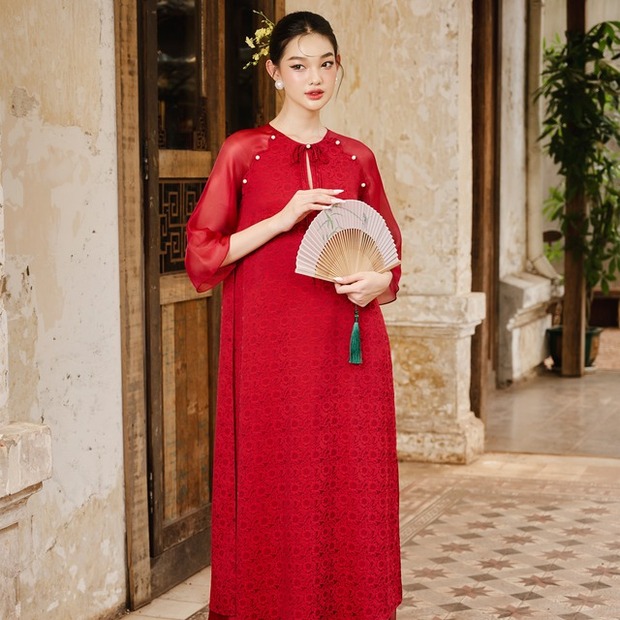 Bóc giá những mẫu áo dài được lòng sao Việt, có thiết kế chỉ hơn 600k - Ảnh 8.