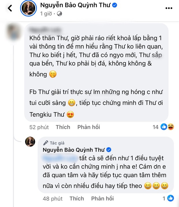 Bị netizen đá xéo việc ráo riết khoe tình mới, Quỳnh Thư thẳng thắn đáp trả - Ảnh 3.