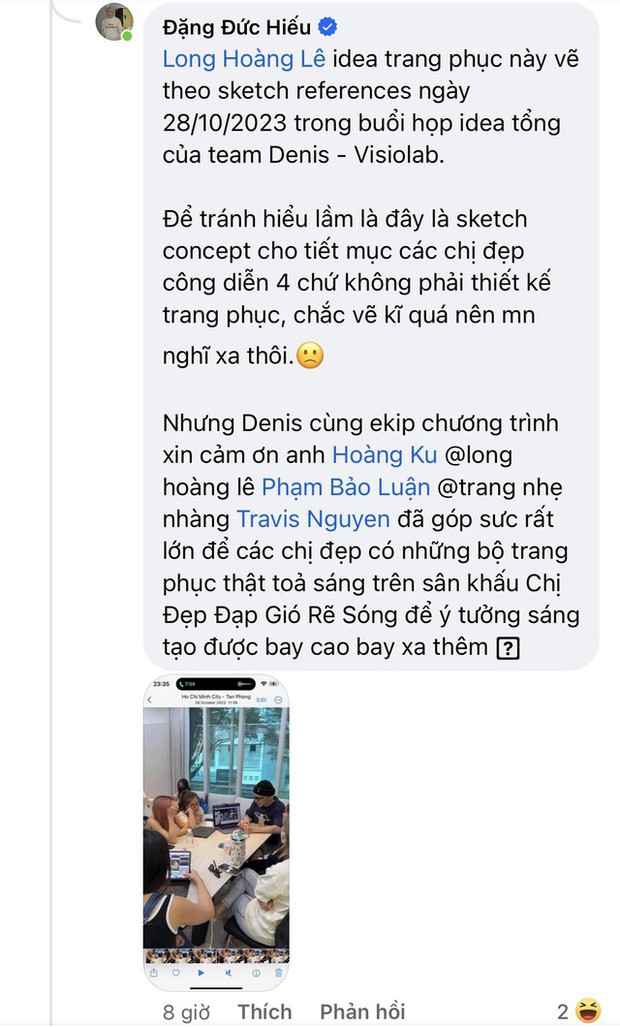 Đối thủ của stylist của dàn chị đẹp bất ngờ bị tố nhận vơ, Denis Đặng lên tiếng tường trình và đưa ra hành động đáp trả!