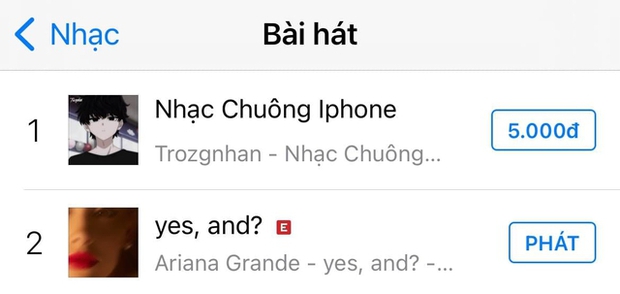 Ariana Grande tái xuất âm nhạc sau ly hôn nhưng bị đánh bật khỏi vị trí số 1 trên iTunes Việt Nam bởi một bản nhạc chuông!