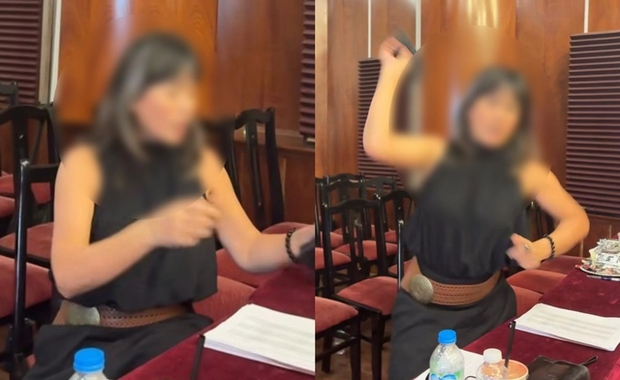 Lưu Thiên Hương xuất hiện ở Nhạc viện TP.HCM, thái độ thế nào khi bị hỏi về vụ bị ném điện thoại vào người? - Ảnh 6.