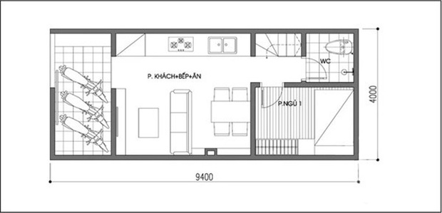 Tư vấn thiết kế nhà nhỏ vừa có đủ diện tích để xe, vừa có không gian thoáng đãng cho gia đình 3 thế hệ - Ảnh 1.