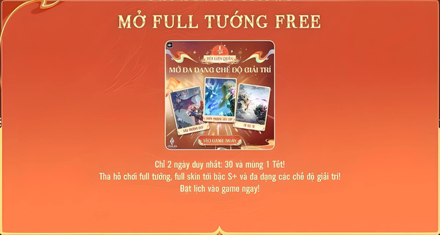 Garena mở sự kiện miễn phí “khủng” nhất trong Tết 2024, thế nhưng thời gian diễn ra làm game thủ chán nản - Ảnh 3.