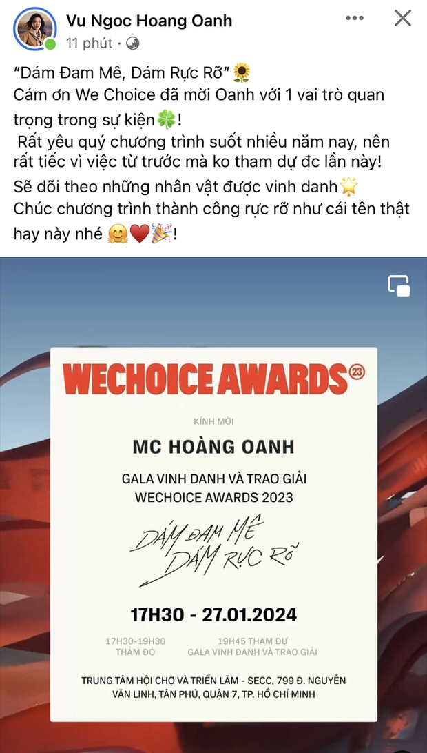 Dàn sao Việt rần rần trước thềm WeChoice Awards 2023: Vợ chồng Trường Giang nôn nao đổ bộ, Thanh Hằng hào hứng khoe thiệp mời - Ảnh 10.