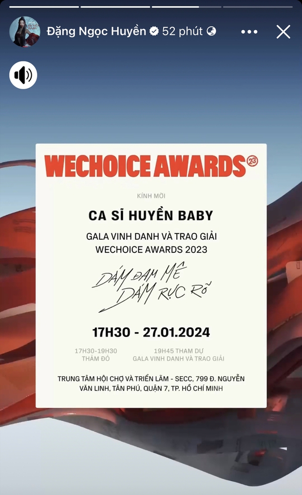 Dàn sao Việt rần rần trước thềm WeChoice Awards 2023: Vợ chồng Trường Giang nôn nao đổ bộ, Thanh Hằng hào hứng khoe thiệp mời - Ảnh 12.