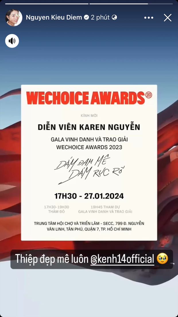 Dàn sao Việt rần rần trước thềm WeChoice Awards 2023: Vợ chồng Trường Giang nôn nao đổ bộ, Thanh Hằng hào hứng khoe thiệp mời - Ảnh 11.