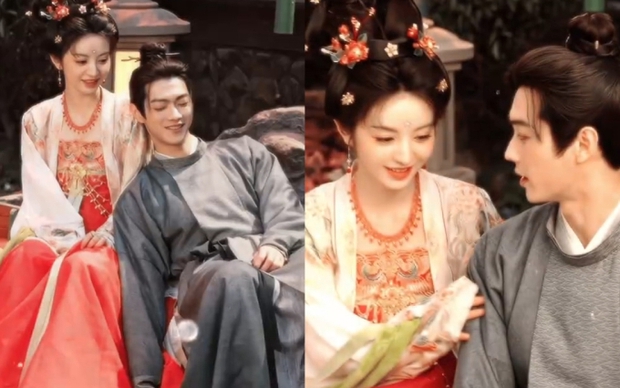 Ăn cẩu lương ngày Valentine: Búp bê cổ trang Hoa ngữ tình cảm bên chồng màn ảnh làm fan rung động - Ảnh 3.