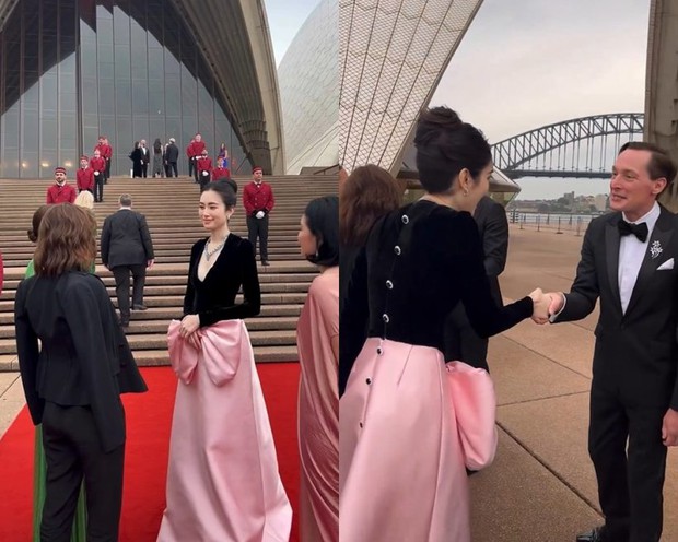 Hoa hậu chuyển giới Nong Poy phát đường với ông xã đại gia trên thảm đỏ, U40 mà visual chấp cả ảnh chất lượng thấp - Ảnh 5.