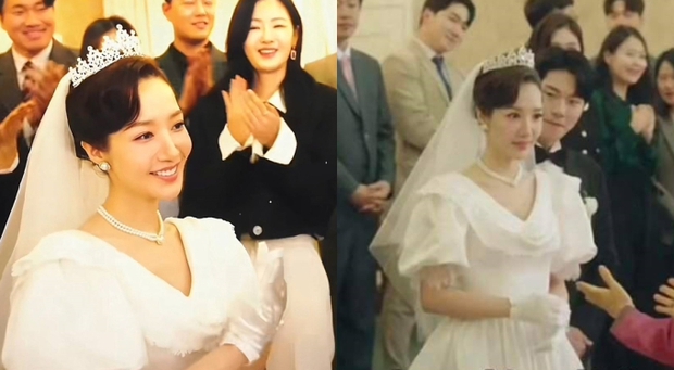 Park Min Young lấn át “tiểu tam” khi cùng diện váy cưới sến rện, cân đẹp outfit nhưng vẫn thua truyện tranh? - Ảnh 2.