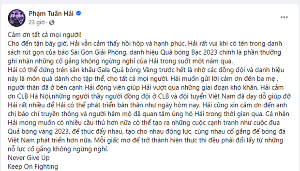 Pha chỉnh áo của Văn Lâm, lời nói thẳng của Hoàng Đức & điều quý giá chẳng kém QBV - Ảnh 3.