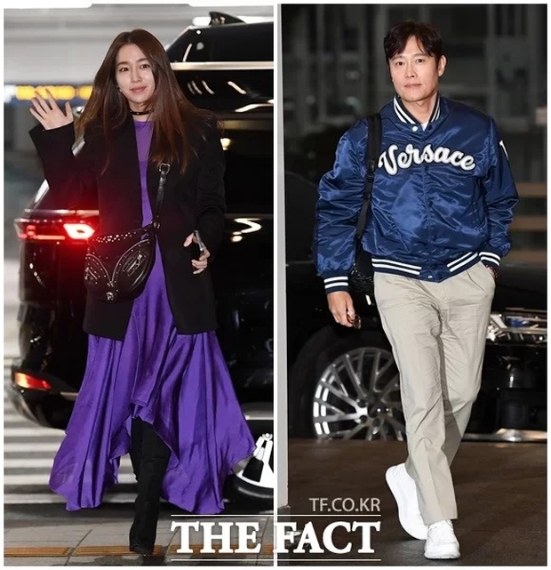 Thời trang cặp đôi tinh tế của vợ chồng lee byung hun - lee min jung 