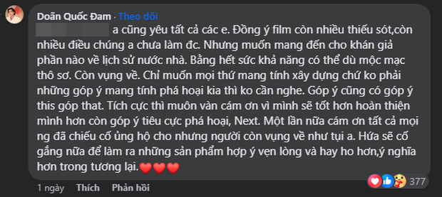 Đào, Phở Và Piano bị chê bai vô lý, Doãn Quốc Đam liền đáp trả khiến dân tình vỗ tay rần rần - Ảnh 6.