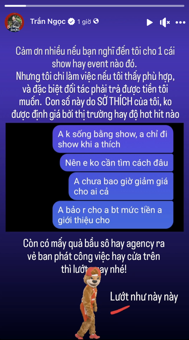 MC nổi tiếng tuyên bố cực căng về giá chạy show: Phải trả được tiền tôi muốn, con số này do sở thích của tôi - Ảnh 1.