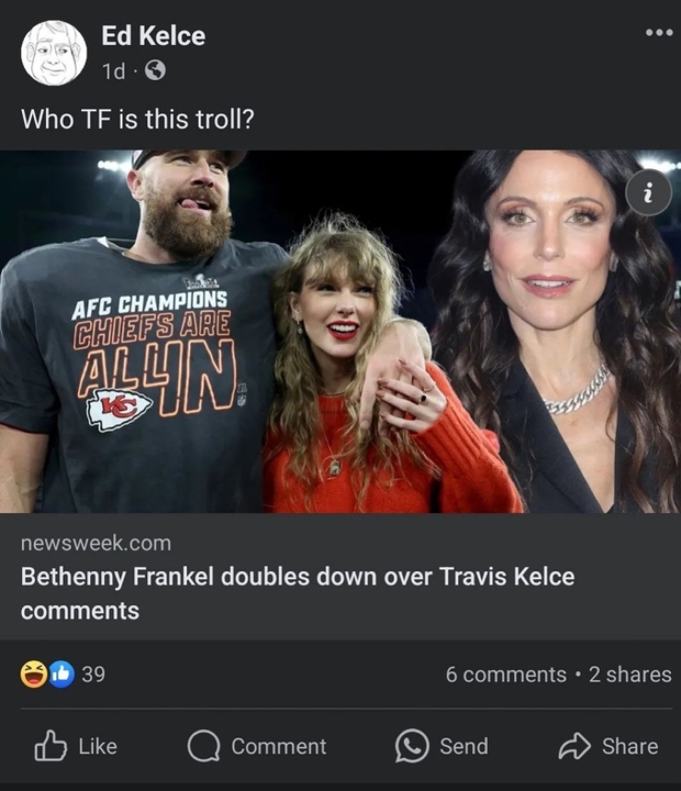 A female star publicly slandered the Taylor Swift - Travis Kelce relationship, but had to be speechless because the male player's father responded deeply - Photo 2.