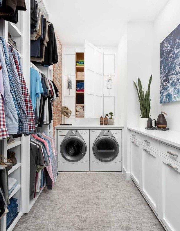 Nếu như nhà bạn không có ban công đặt máy giặt thì đây là 5 nơi hoàn hảo để cất chúng - Ảnh 6.