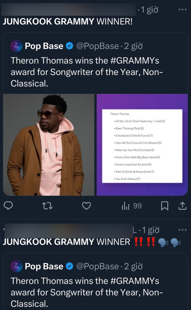 Jungkook thắng Grammy bất ngờ được nhắc đến rầm rộ trên MXH, phải chăng là sự thật? - Ảnh 1.